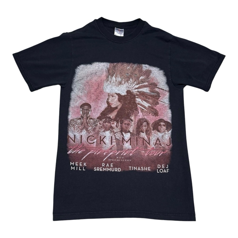 Jerzees Nicki Minaj The Pinkprint Tour Parking Lot Black Shirt‎ Adult Small